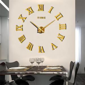 Large Wall <strong>Clock</strong> for Wall Decoration Circular Acrylic Home Decor <strong>Diy</strong> Roman Numeral Acrylic Mirror Wall <strong>Clock</strong> - Product Image 5