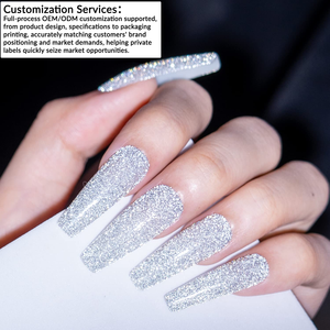 Esmalte de <span class=keywords><strong>Uñas</strong></span> <span class=keywords><strong>en</strong></span> <span class=keywords><strong>Gel</strong></span> Reflectante con Diamantes de Discoteca, Efecto Holográfico Brillante, Secado con Lámpara UV LED, para Manicura Profesional, 10 ml - Product Image 6