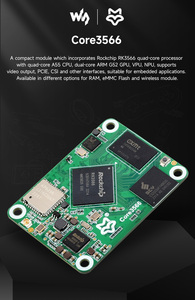SKU-24850 โมดูลเวฟแชร์ คอร์ 3566 พร้อมโปรเซสเซอร์ร็อคชิป RK3566 ควอดคอร์ ใช้งานร่วมกับบอร์ดตัวรองรับ CM4 ตัวเลือกต่างๆ - Product Image 5