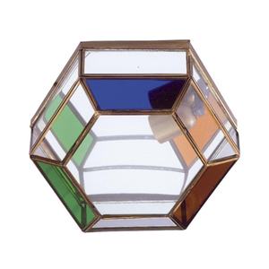 Plafoniera LED 1xE27, 11x27x27 cm, colori assortiti, ideale per l'illuminazione ambientale in case e uffici. - Product Image 1