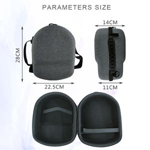 حقيبة سفر محمولة مقاومة للماء والصدمات والغبار لـ <span class=keywords><strong>PS</strong></span> <span class=keywords><strong>VR</strong></span>، للكابلات والعدسات وأجهزة التحكم وملحقات الألعاب ثلاثية الأبعاد - Product Image 2