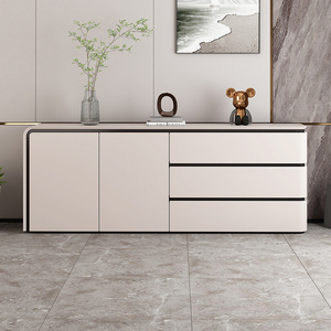 <span class=keywords><strong>Buffet</strong></span> scandinave minimaliste moderne, 3 portes, 3 tiroirs, en bois, pour salon, salle à manger, chambre, rangement - Product Image 3