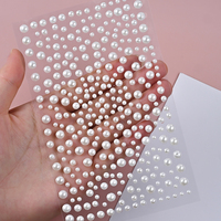 325Pcs Perle Visage Autocollants Adhésif Yeux Corps Gemmes Autocollant DIY Mix Taille Blanc Strass Maquillage Visage Décoration