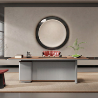 Bureau de direction moderne en forme de L, mobilier de bureau, table moderne, bureaux, escritorio