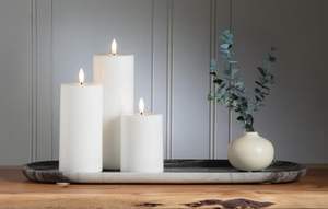 Bougie LED 3D électronique jaune de Noël en gros avec effet de flamme et mèche, lampe en cire véritable pour les fêtes - Product Image 2