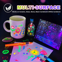 Marqueurs d'art lumineux en plastique Xin Bowen, stylos à peinture phosphorescente pour enfants, étudiants, dessin, graffiti, artisanat créatif