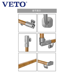 Barandilla de madera maciza simple para uso doméstico, interior moderno, montada en la pared, para ático, antideslizante, escalera plegable para personas mayores. - Product Image 4