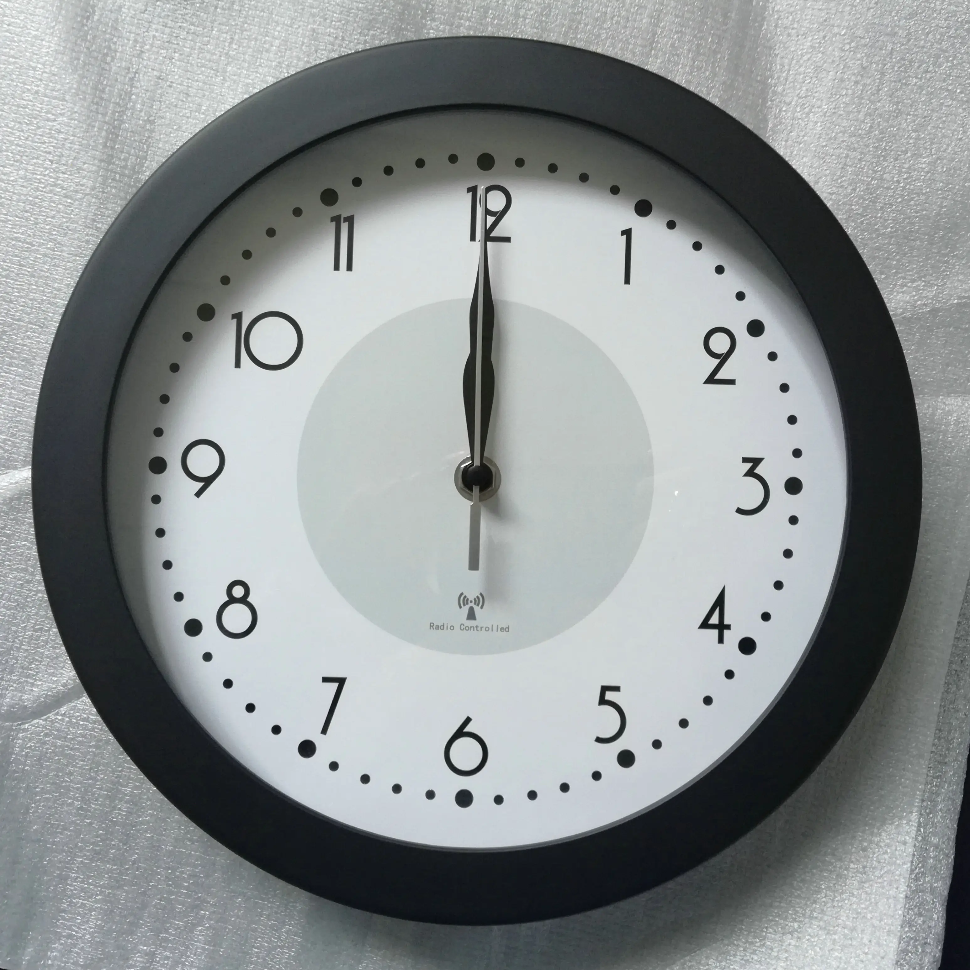 De plástico de 10 pulgadas Radio Control reloj de pared reloj para Japón Reino Unido o Alemania Radio reloj de pared