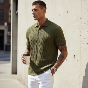 2025 New Summer <strong>Men's</strong> Fashion Loose Fit Casual <strong>Polo</strong> <strong>Shirts</strong> - Product Image 1
