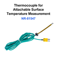 High Accuracy Thermocouple for Attachable Surface Temperature Measurement Quick Response Thermocouple with Mesh Type Probe