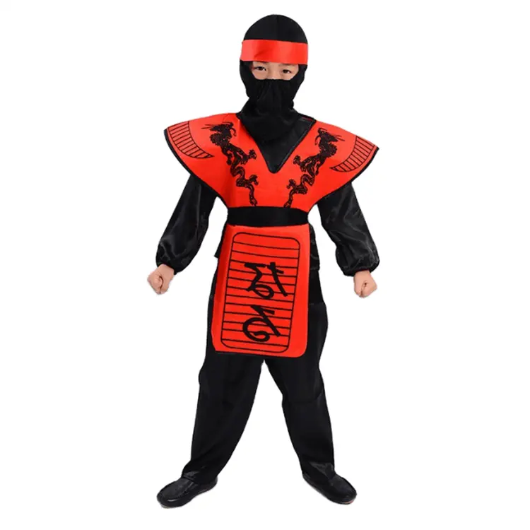 Costume da Ninja per bambini e ragazzi Anime Ninja Cospaly Costume da Ninja di Halloween