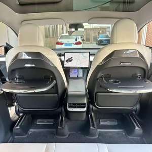 อุปกรณ์ตกแต่งภายใน<span class=keywords><strong>รถ</strong></span>ยนต์หรูหราแบบขายส่ง โต๊ะพับเบาะหลังพร้อมที่วางแก้วและพนักพิงพับได้สำหรับ<span class=keywords><strong>รถ</strong></span>ยนต์เทสล่า รุ่น 3 และรุ่น Y - Product Image 3