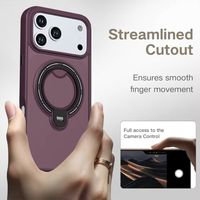 Coque de téléphone antichoc magnétique avec anneau rotatif en métal pour iPhone 18 Pro, 17 Pro Max, 16, 15 Plus, 14, 13 Pro Max