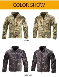 Giacca Calda Mimetica da Uomo per Fitness Uniforme Tattica Outdoor Colore Camo Notturno <span class=keywords><strong>Outfit</strong></span> Invernale - Product Image 3