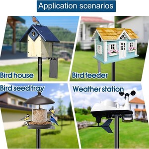 Birdhouse Stand Metal Bracket Outdoor Garden Stake Mounting Support Rod for Bird Feeder - Product Image 4