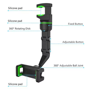 <span class=keywords><strong>Support</strong></span> de téléphone portable multifonctionnel rotatif à 360 degrés <span class=keywords><strong>Support</strong></span> de téléphone pour rétroviseur automatique <span class=keywords><strong>Support</strong></span> de téléphone dans la voiture - Product Image 3