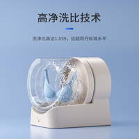 Mini Lave-linge/sécheuse électrique à chargement frontal tout-en-un - Portable pour les voyages, le camping et les dortoirs - Autonome, petite capacité