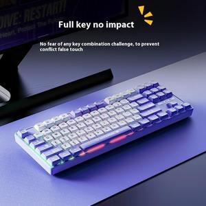 Clavier mécanique filaire personnalisable Ak870mc à échange à chaud avec rétroéclairage multicolore (DIY) - Product Image 3