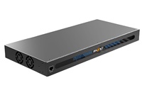 Switch AV sobre IP Gigabit de 16 Puertos PoE con 4 Puertos de Uplink Ethernet 10G para Redes AV Profesionales, Presupuesto PoE de 330W