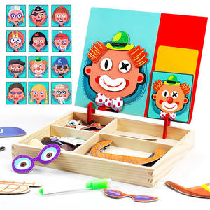 Productos para Dropshipping 2026, Juego de Bloques de Rompecabezas de Madera Montessori, Payaso 3D, Juguetes Educativos para Niños, Servicio de Abastecimiento en China - Product Image 2