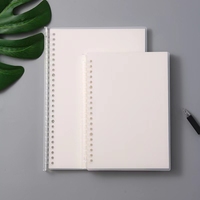 Grille doublée feuille de papier reliure Journal exercice scolaire Pp couverture en plastique bobine cahier conception personnalisée pointillé uni A5 B5 en vrac