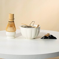 Fouet à matcha artisanal en bambou pour le thé vert de style japonais, 100 brins, accessoires de cérémonie du thé traditionnels de luxe en porcelaine