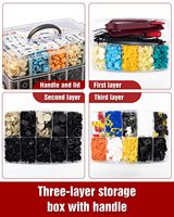 Kit de 2080 attaches et fixations pour voiture, 33 tailles universelles, rivets en nylon pour pare-chocs, rivets pour ailes, clips pour panneaux de porte et rivets en plastique