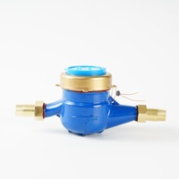 Full Accessories Cast Iron Dry Mechanical Water Meter Dry Dial Cold Water Meter Brass Thread Connector Included