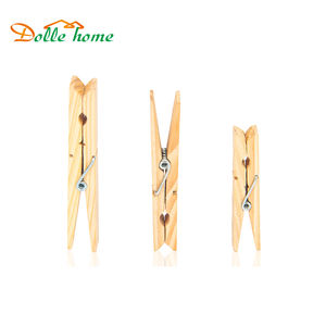 Pinces à linge en bois naturel bon marché pinces à bois suspendues coupe-vent - Product Image 3