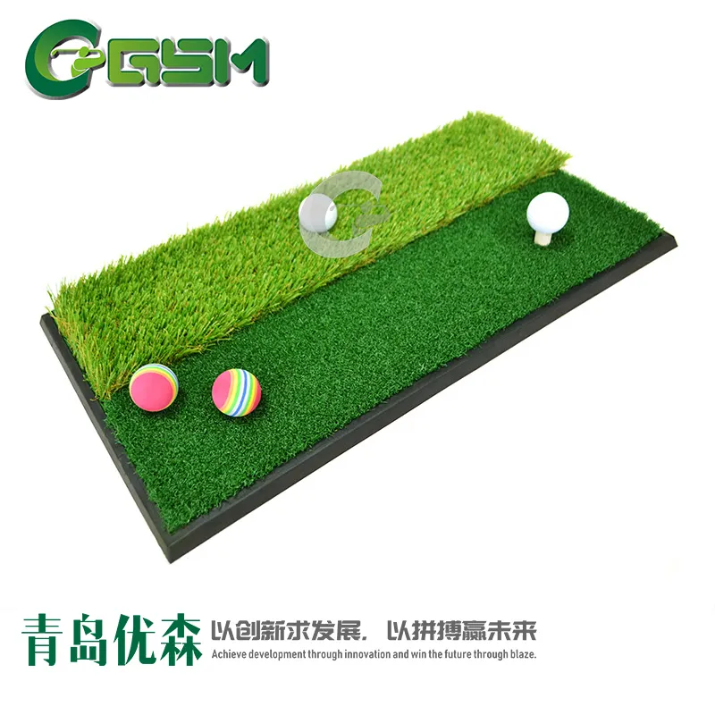 Penjualan laris tikar putt Golf warna ganda tikar Golf Mini tikar Golf karet