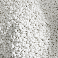 Matières premières en plastique PP certifiées SGS personnalisables, granulés en vrac, couleur blanche, qualité médicale, ignifuge, moulage