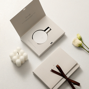 Thiết kế miễn phí sản phẩm làm đẹp gửi thư vận chuyển hộp từ cuốn sách hình Ribbon mỹ phẩm Hộp quà tặng cho nước hoa hiển thị - Product Image 1