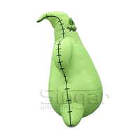 Dés géant gonflable Gemmy 210D haute densité, monstre vert cauchemar, éclairé par LED, alimenté par prise, taille personnalisable