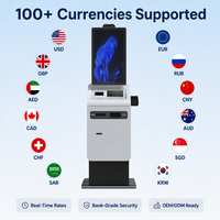 Freistehender Selbstbedienungs-Bargeldzahlungs-Kiosk Hotel-Check-in Kartenausgabeautomat Pass-Scanner PMS-Integration Maschine SDK