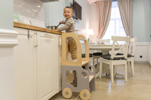 Kids Learning Tower Toddler <strong>Kitchen</strong> <strong>Stool</strong> <strong>Helper</strong> 2-in-1 Toddler <strong>Kitchen</strong> Step <strong>Stool</strong> - Product Image 4