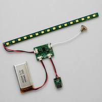 Kit de Luz LED SHIZI DIY, Módulo de 20 LED Recargable con Sensor Táctil, Placa de Control y Batería para Lámpara de Espejo, OEM