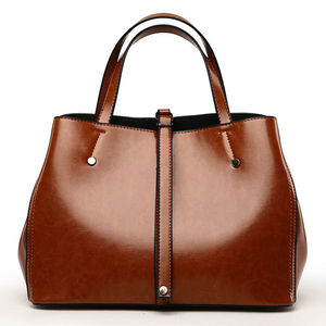 Sacs à main pour ordinateur portable en cuir véritable tendance pour femmes, grande capacité, sacs à bandoulière élégants disponibles - Product Image 1
