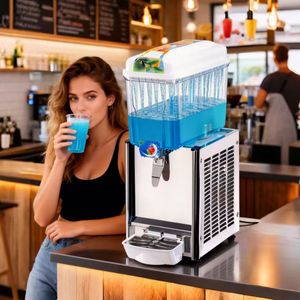 Distributore Automatico Commerciale Elettrico di Succhi di Frutta Freddi a 1 Serbatoio, Dispenser di Bevande Calde e Fredde - Product Image 2
