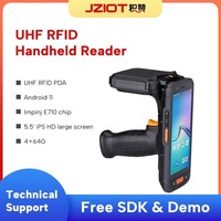 JZIOT V9000S PDA Android 11 con Escáner de Código QR 2D, UHF RFID, NFC, WIFI, 4G, GPS, Pantalla de 5.5 Pulgadas, 4 GB de RAM para Inventario de Almacén