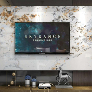 Material de construcción de moda Mesa blanca sinterizada 1200*2400 piedra de losa texturizada de oro búlgaro para <span class=keywords><strong>fondo</strong></span> de pared de TV - Product Image 4