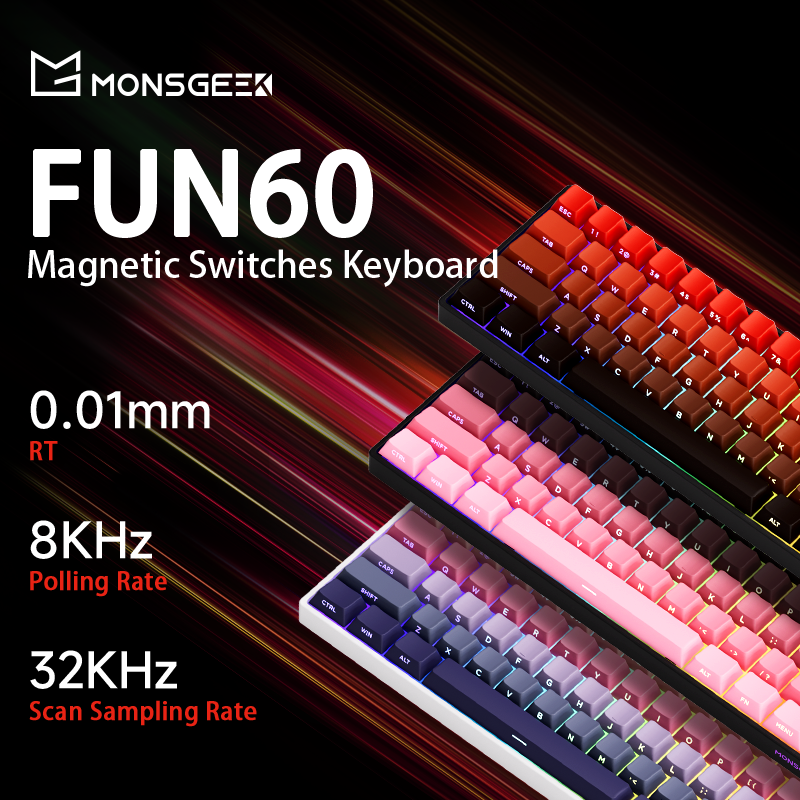 最上位機種 MonsGeek fun60 Ultra TMR 無線アルミボディ 国内