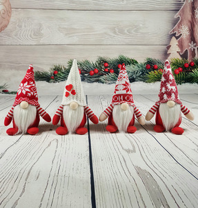 Muñecos Navideños Hechos a Mano sin Rostro para Decoración de Mesa, Gnomos de Peluche Tejidos, Tomte Nórdico, Decoración para Fiestas Navideñas y el Hogar - Product Image 6