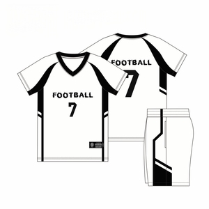 Uniformes de Fútbol Personalizados al por Mayor, Transpirables, que Absorben la Humedad, Talla XL, <span class=keywords><strong>con</strong></span> Nombre y Número Personalizados - Product Image 4