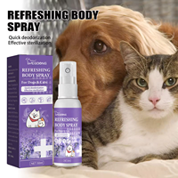 Yegbong – Spray désodorisant 100 % naturel à base de plantes pour animaux de compagnie, écologique, parfum corporel rafraîchissant pour une élimination longue durée des odeurs