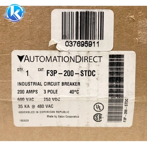 ORIGINAL SUPPLY DIRECT F3P 200 <span class=keywords><strong>STDC</strong></span> 3 POLE 200 AMP TYPE F3P 35K 9-24 VAC VDC SHUNT LOC # A106 - Product Image 1