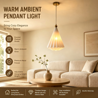 Élégante petite lampe suspendue cylindrique en résine 110-220V, avec plaque de plafond en fer doré durable, hauteur réglable pour la maison