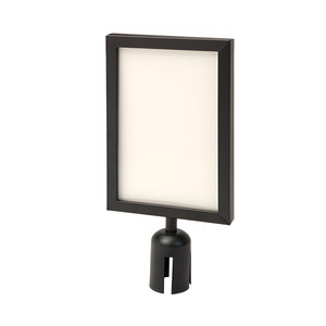מתכת a4/a3 מחזיק סימן לעמוד עם חגורה retracable פוסט תפריט הליכה שלט חוצות פנים לוח מודעות חיצוני - Product Image 6