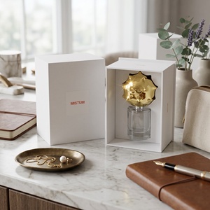 Caja de perfume de marca con diseño rígido, impresión de logotipo personalizado para embalaje de fragancias minoristas, caja de regalo para uso comercial de marcas. - Product Image 2