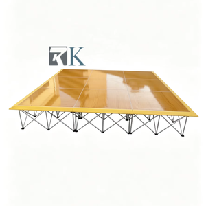 Portable Dance Floor Party Wedding Event Flooring with Plywood <b>Platform</b> Aluminum Edging - Product Image 1