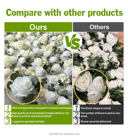 Rangkaian Bunga Buatan Romantis dan Menawan, Lavender, Mawar, Hydrangea, Delphinium Buatan Tangan untuk Dekorasi Pernikahan dan Centerpiece
